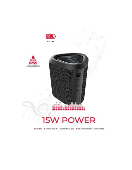 Spectrum 15W Black Speaker Bluetooth