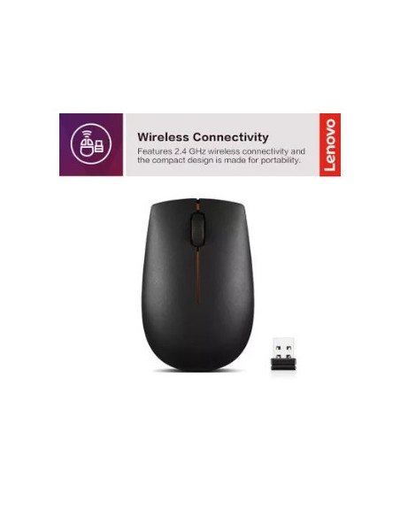 Mouse Ufficio Ambidestro RF Wireless Ottico 1000 DPI Nero