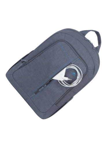 15.6" Laptop Canvas BackPack Grey