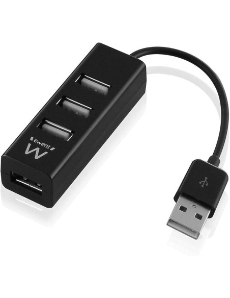 Mini Hub USB 2.0 4-PortBlak