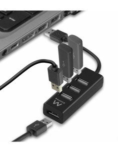 Mini Hub USB 2.0 4-PortBlak 2