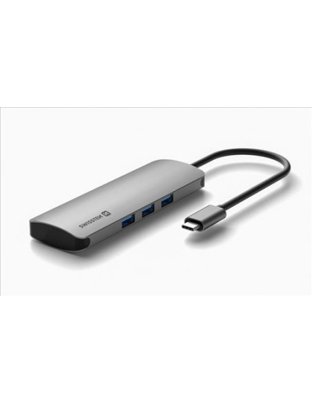 USB-C HUB 6-IN-1 (USB-C PD, 3x USB-A 3.0, SD, MICRO SD) ALUMINIUM