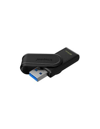 64GB DataTraveler Exodia S USB Type-A 3.2 Gen 1 (3.1 Gen 1) Black