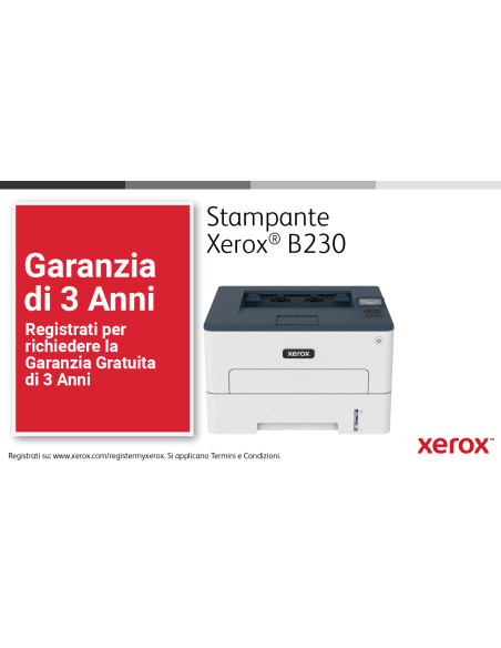 B230 A4 34 ppm Stampante fronte/retro wireless PCL5e/6