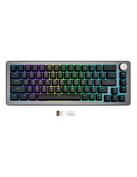 Tastiera Meccanica CK721 Space Grey, RGB, TTC Mechanical Red Switch, Bluetooth