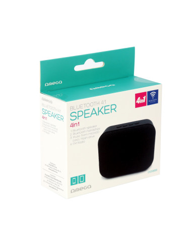 Speaker Bluetooth, Micro SD, USB, Radio FM, MP3 Player  Black