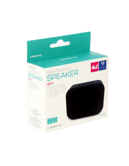 Speaker Bluetooth, Micro SD, USB, Radio FM, MP3 Player  Black