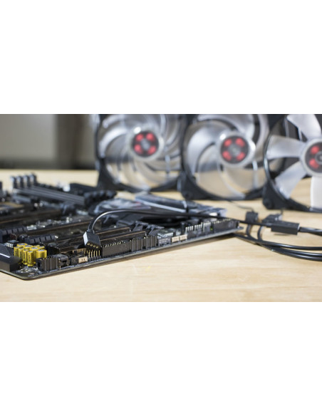 Trident cavo splitter da 1 a 3, lunghezza 580 mm, per collegamento con 3 ventole RGB
