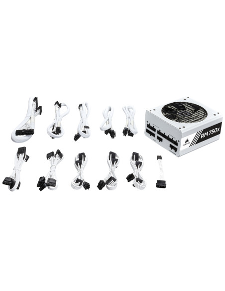 750W White RM750x 80+ Gold Full Modular