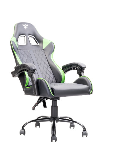 RHOMBUS PF10 Universal gaming chair Padded seat, Black/Green