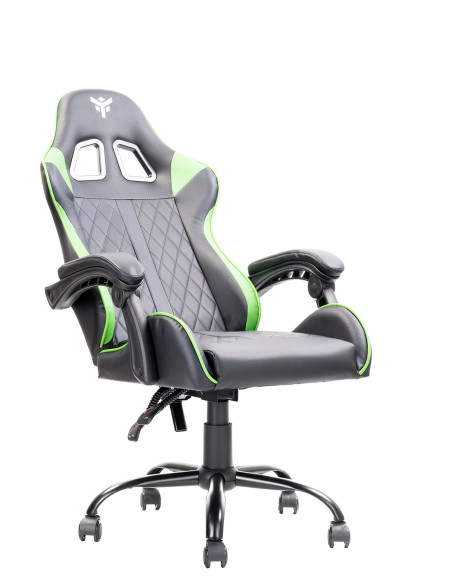 RHOMBUS PF10 Universal gaming chair Padded seat, Black/Green