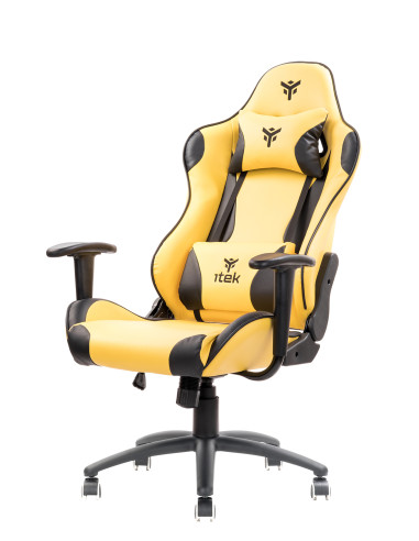 PLAYCOM PM20 Universal gaming chair Padded seat, Black/Yellow