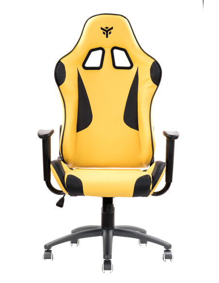 PLAYCOM PM20 Universal gaming chair Padded seat, Black/Yellow