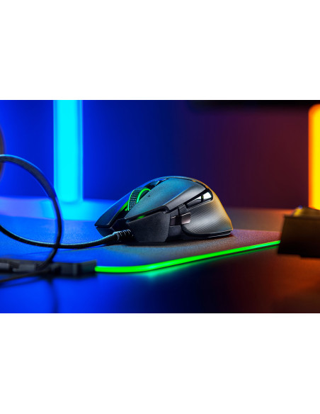 Basilisk V2 Mouse Gaming Wired 11 pulsanti programmabili + Focus + sensore ottico 20K DPI + cavo Speedflex e illuminazione Chro