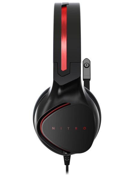 Nitro Gaming Headset Wired Head-band Black