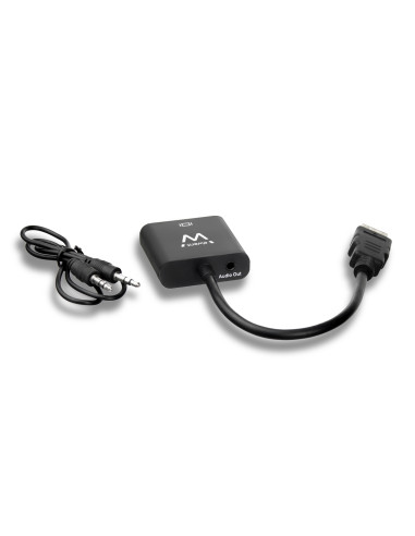 Video Cable Adapter HDMI VGA, 3.5mm Black