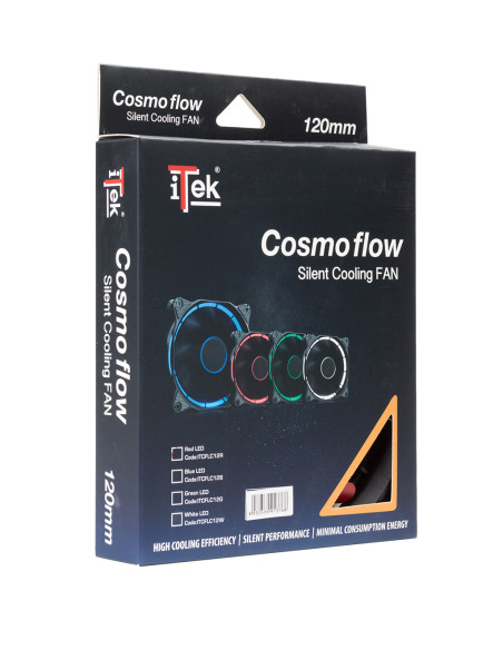 120mm Cosmo Flow Silent Fan - Red