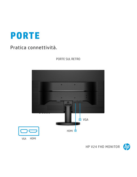 24" V24 FHD 1ms FreeSync Nero