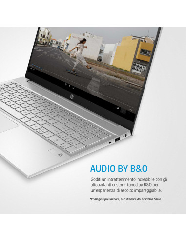15.6" PAVILION 15-EG0017NL i7-1165G7 8GB SSD512GB/NVMe W10H SILVER
