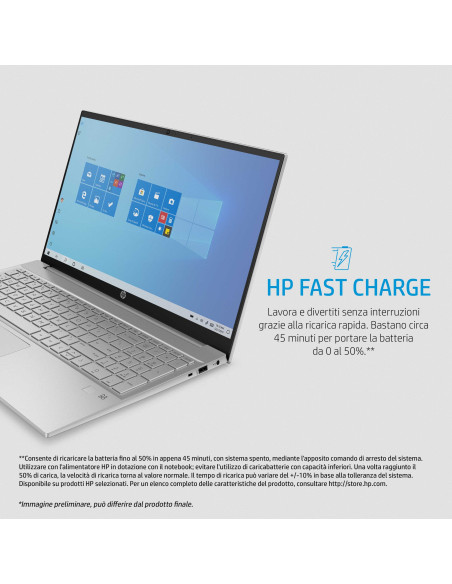 15.6" PAVILION 15-EG0005NL i7-1165G7 16GB SSD512GB/NVMe IRIS Xe GRAPHICS W10H