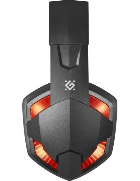 WARHEAD G-370, CUFFIE CON MICROFONO, LED ROSSO