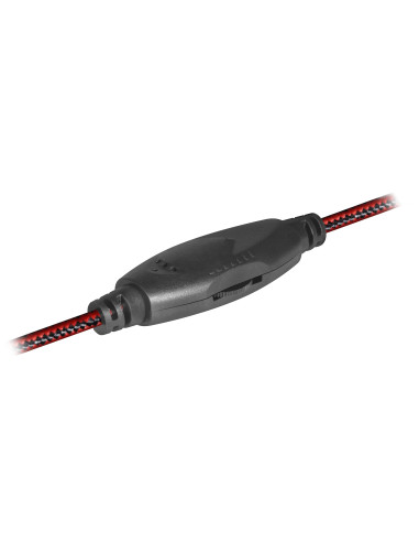WARHEAD G-370, CUFFIE CON MICROFONO, LED ROSSO