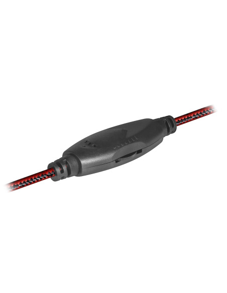 WARHEAD G-370, CUFFIE CON MICROFONO, LED ROSSO