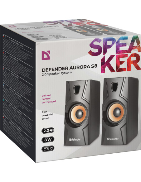 AURORA S8 CASSE 2.0 USB, 8W