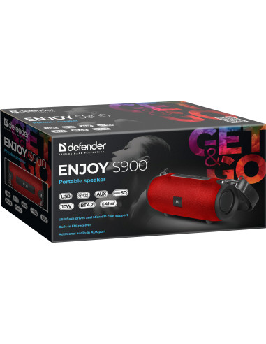 ENJOY S900, CASSA BLUETOOTH 5.0 10W, ROSSO