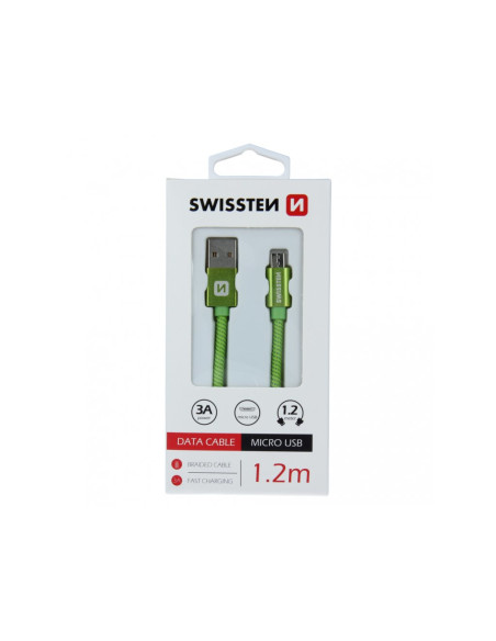 1,20 mt USB-C DATA CABLE Tessuto Verde