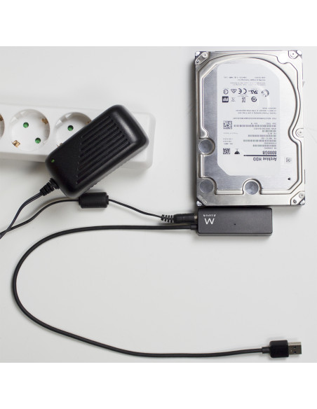 Cavo Adattatore da USB 3.0 a SATA per HDD/SSD 2.5"/3.5" con Alimentatore