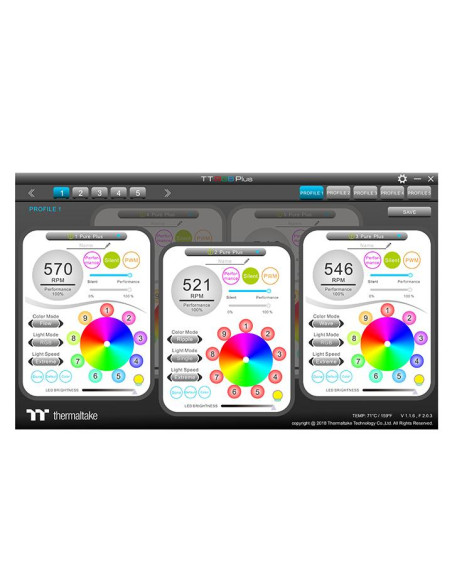 Pure Plus 12 RGB Radiator Fan TT Premium Edition (3-Fan Pack)