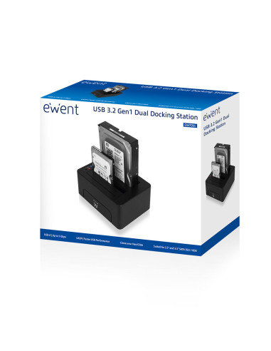 USB 3.1 Dual Docking Station 2,5" e 3,5" SATA
