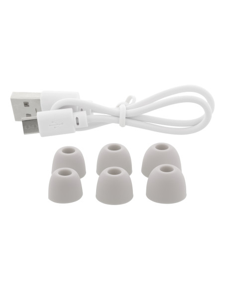True Wireless Stereo in-ear, IPX6 charge case, Bianco
