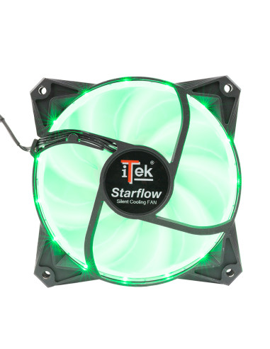 120mm Star Flow Silent Fan - Green