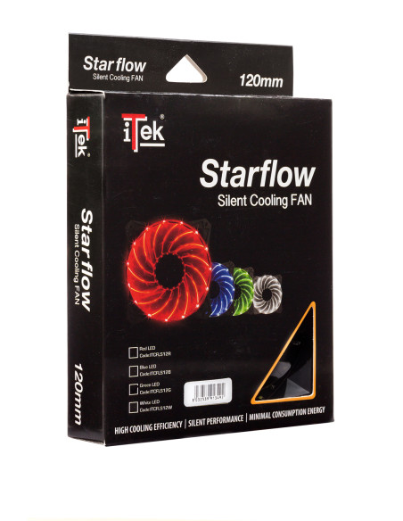 120mm Star Flow Silent Fan - Green