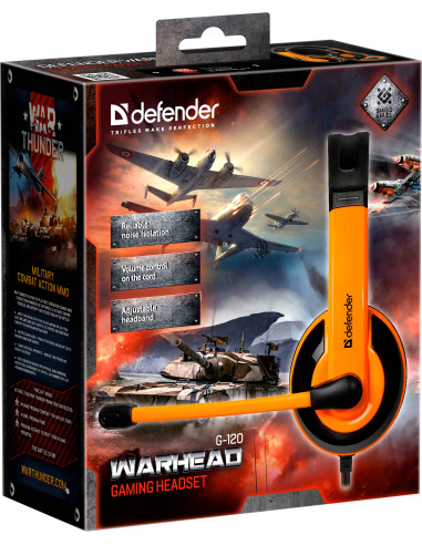 Warhead G-120 microphone black-orange 2,0mt