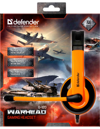 Warhead G-120 microphone black-orange 2,0mt
