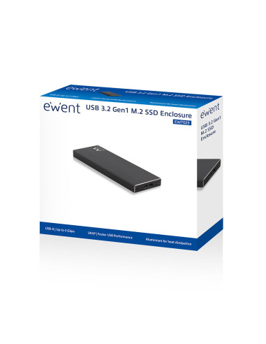 Box Esterno per SSD M.2 USB 3.1 Nero SATA