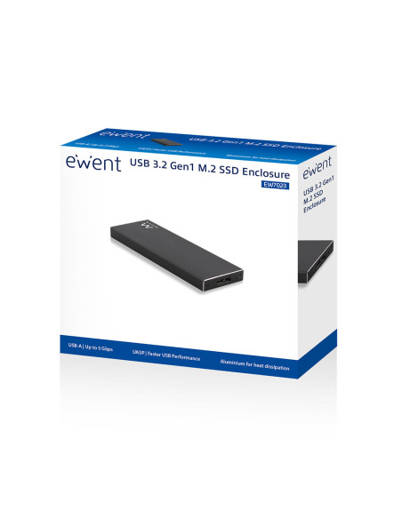 Box Esterno per SSD M.2 USB 3.1 Nero SATA