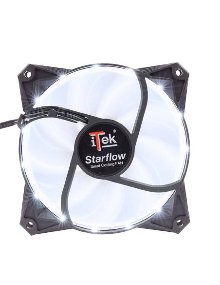 120mm Star Flow Silent Fan - White