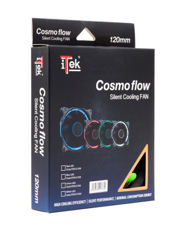 120mm Cosmo Flow Silent Fan - Green