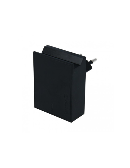 23W Slim travel charger, 2x USB, QC 3.0 Nero