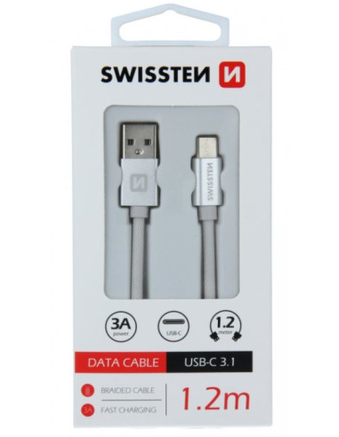 1,20 mt USB-C 3.1 silver