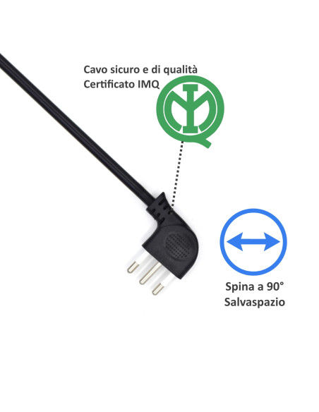 Multipla 6 posizioni nera