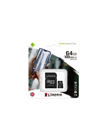 64GB Micro SDXC Canvas Select Plus + Adapter