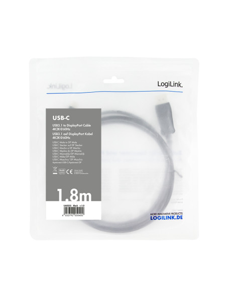 1,8 mt Cavo USB-C 3.2 Gen to DisplayPort 1.2