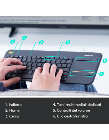 Wireless Touch Keyboard K400 Plus