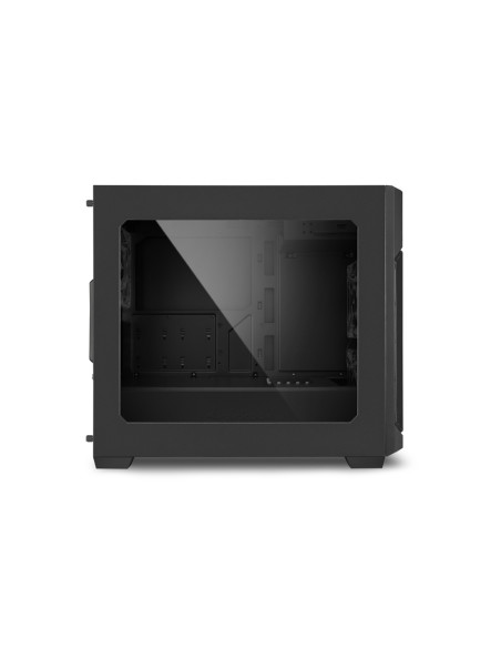 V1000 Window nero Micro-ATX Blue-Led