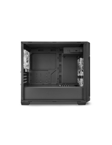 V1000 Window nero Micro-ATX Blue-Led